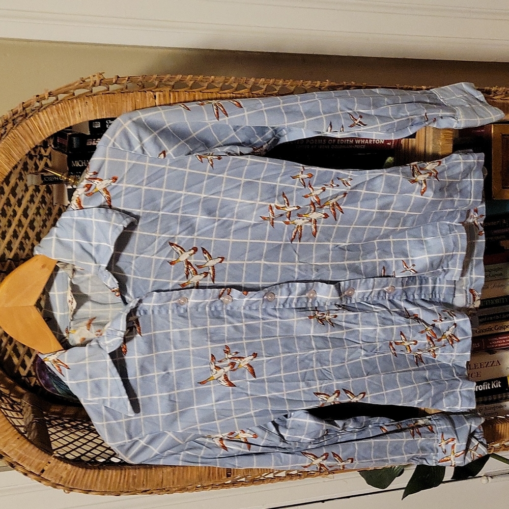 Vintage 70s Duck Button Up